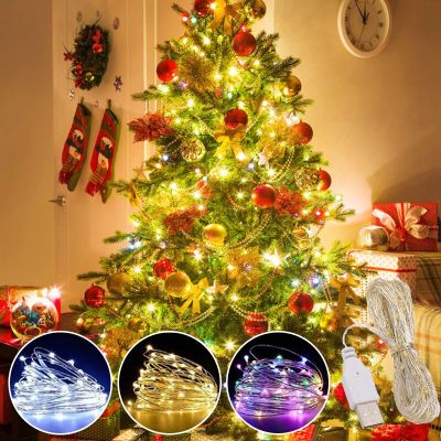 USB constant bright white wire USB alloy wire light string LED light string Christmas Day room decoration color light string