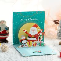 3d Pop Up Santa Cards Marry Christmas Greeting Cards Party Invitations Gifts New Year Greeting Card Anniversary Gifts Postcard