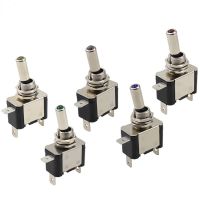 ASW-07D Illuminated 12MM Automotive Toggle Switch 20A SPST 3 Pin ON-OFF With 12V LED
