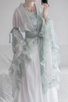 Hanfu สไตล์จีนชุดผู้หญิง Vintage ดอกไม้เย็บปักถักร้อย Fairy Dance Stage เครื่องแต่งกายหญิงหวานชุดเจ้าหญิง...