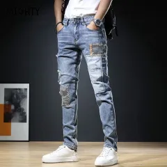 New Mens Denim Jeans Cultivate Ones Morality Men Luxury 