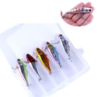 【hot】❃♣❡ 5Pcs/pack Set VIB Sinking Bait Hard Fishing Jig Vibra Rattlin Isca Artificial Bass Crap Tackle