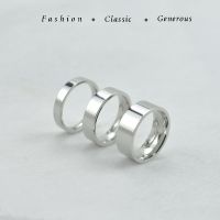 4mm 6mm 8mm Wide Stainless Steel Rings High Polished 2022 New Fashion Classic And Generous For Men 39;s And Women 39;s Ring Jewelry Gi