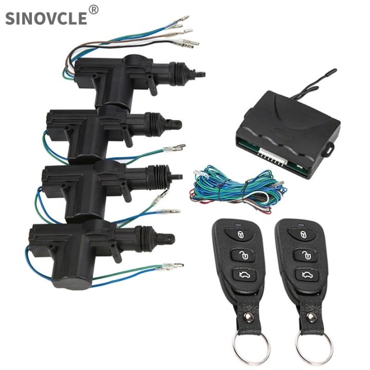 Car Door Lock Remote Control Universal Keyless Entry System Locking Kit ...