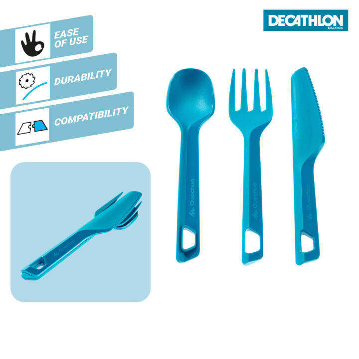 Decathlon Hiking/Camping Cutlery Set Quechua Lazada