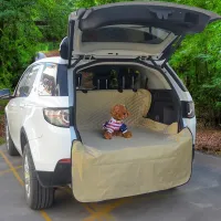 Dog Car Seat Cover Tarpaulin Waterproof Anti-dirty Auto Trunk Seat Mat Pet Carriers Protector Hammock Cushion Fits Most Cars