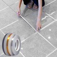 50M Gold Silver Sealing Strip Floor Sticker Bathroom Tile Gap Waterproof Peel And Stick Tiles Stickers Ceiling Beauty Home Decor