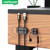 Vothoon Cable Organizer Silicone Cross Cable Winder Flexible Cable Management Clips Cable Holder For Mouse Headphone Earphone Cable Management