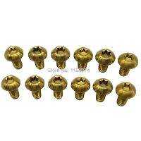 [HOT JIAZZAQQMGW 555] 12Pcs M5x10mm ขวดน้ำกรง Ti/ ไทเทเนียม Bolts สกรู Torx T25 (Star Head) สกรู Fastener Disc ยากจน Bolts