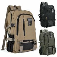 HAOJIAO Large Capacity Sports Leisure Travel Accessories Mountaineering Double-Shoulder Bag Travel Bags Men Canvas Backpack Male Luggage