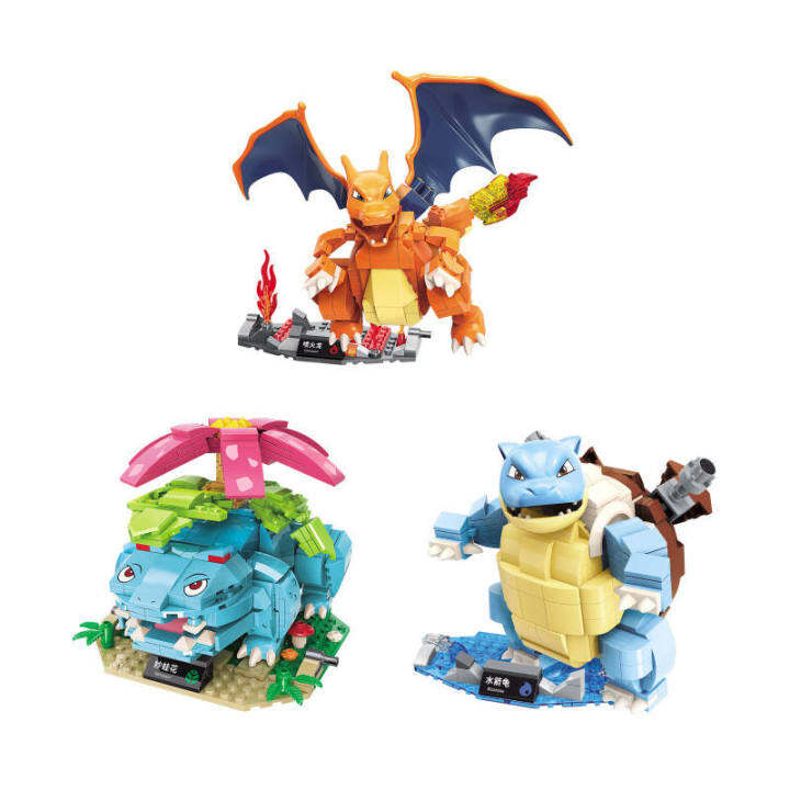 Pokemon Anime Cartoon Pikachu Bulbasaur Building Blocks Bricks Sets 