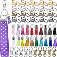 1Set(60pcs) Keychain Lobster Buckle 25mm Key Fob Hardware Wristband Tassel Pet Collar Hook DIY Strap TailClip Accessories