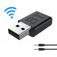 New Usb Bluetooth 5.0 Audio Receiver Transmitter Car Aux Cable Kit Bluetooth Transmitter For Tv Pc Wireless Adapter Z7x0