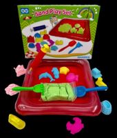 Sand Play Set - ทรายถาดเป่าลม พร้อมอุปกรณ์ แบบกล่อง 600 กรัม