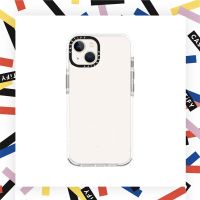 Casetify เคสโทรศัพท์มือถือ ซิลิโคนนิ่ม TPU สีขาว เรียบง่าย สําหรับ  7 8 Plus X XS XR 11 12 13 Mini Pro Max SE 2022