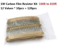 【cw】 12 valuesx10PCS 120PCS ohm-820 ohms 1W 5 Carbom Fillm Resistor kit set Assorted 150R 220R 470R 560R 680R Assortment pack 【hot】