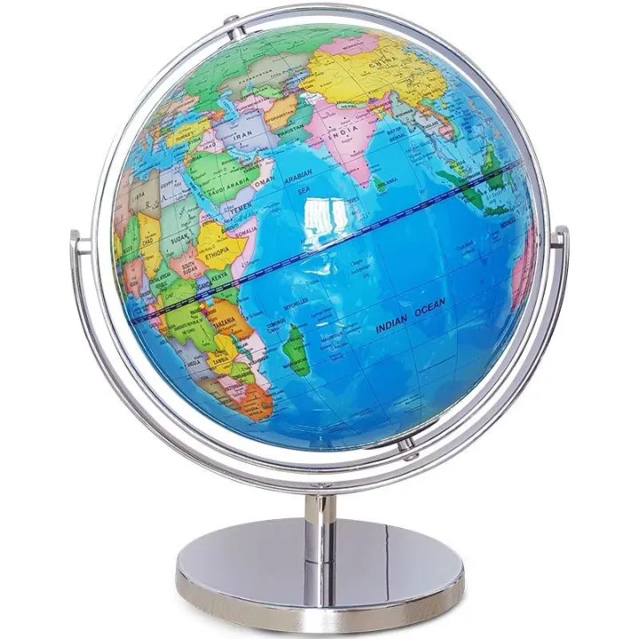 English Version 720 Universal Rotating Globe World Map Teaching ...