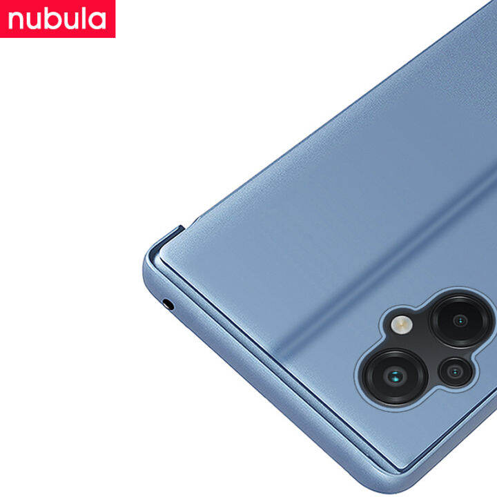 nubula-สำหรับ-xiaomi-poco-m5-6-58-นิ้วพลิกปลอกหรูหราชุบกระจกหอย-hp-poco-m5ฮาร์ดพลิกกรณีภายในหนัง-pu-ในตัวยืนมุมมองที่ชัดเจนพลิกปกคลุมสำหรับ-xiaomi-poco-m5