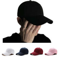 Unisex สีดำ Casquette สีทึบเบสบอลหมวกผู้หญิงหมวกฝ้าย Casual Snapbcak หมวกกลางแจ้งหมวกพ่อขนาดหมวกปรับได้-Zitao