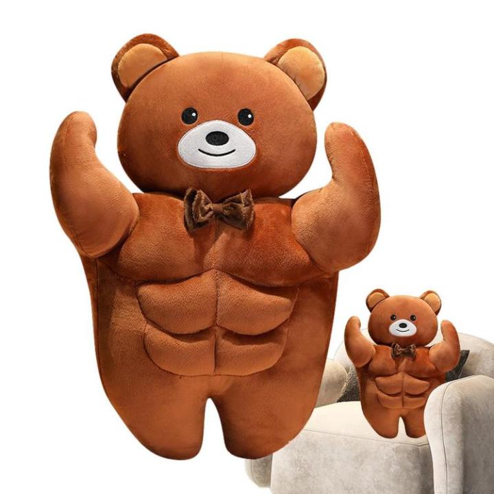 muscle-bear-muscular-bear-doll-cute-body-pillows-cuddle-pillow-sleeping-pillows-for-bed-animal-shaped-pillow-toy-gift-for-girlfriend-cute