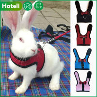 【HATELI】สายจูงกระต่าย Pet ตาข่ายนุ่มสายรัดสัตว์เลี้ยงสัตว์ขนาดเล็กเสื้อกั๊กสำหรับสัตว์เลี้ยงขนาดเล็กอุปกรณ์เสริมเข็มขัดชุดสายจูง