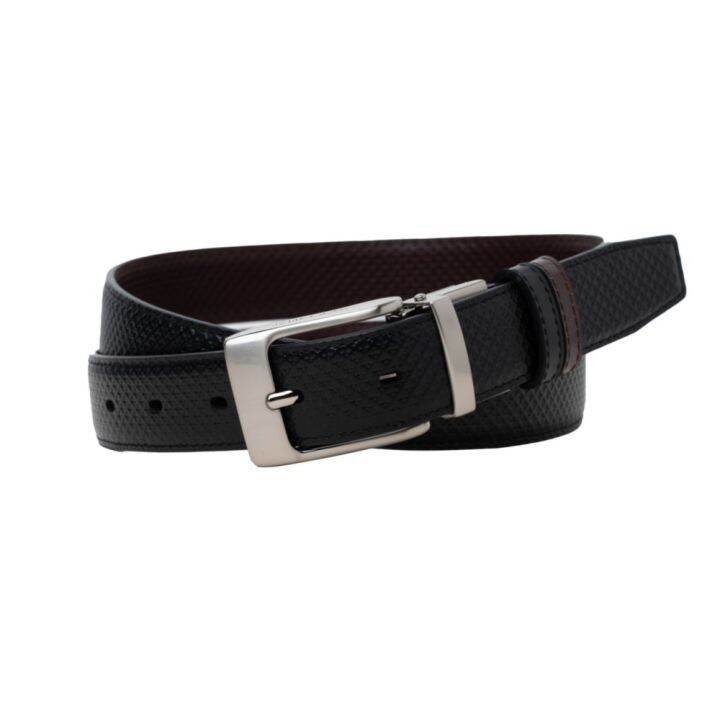 takeo-kikuchi-เข็มขัด-red-pattern-embossed-belt