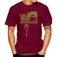 เสื้อยืด พิมพ์ลาย Van Morrison fan สีดํา สําหรับผู้ชาย  0O6F