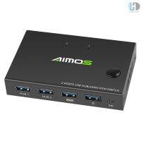 Aimos สวิตช์ HDMI KVM 2 พอร์ต