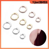 YIJIAN1984918 1PC Punk Rook Helix Cartilage Tragus Daith Conch Snug เครื่องประดับร่างกาย ต่างหูฮักกี้ฮูป แหวนจมูก CZ เจาะหู