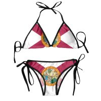 【CW】 Thong Mujer Swimwear 2022 Flag Of Florida Beachwear