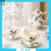 Cup Dish French Retro Restaurant Afternoon Tea Cup Dish Coffee Cup British Household Court Style Ceramic Cup Pot Set