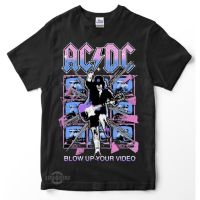 เสื้อยืดพรีเมี่ยมH&amp;M เสื้อยืดพรีเมี่ยม ACDC 4 BLOW UP YOUR VIDEO สําหรับผู้ชาย และผู้หญิง