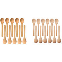 30 Pieces Mini Wooden Spoon Small Soup Spoons Serving Spoons Condiments Spoons Wooden Honey Teaspoon