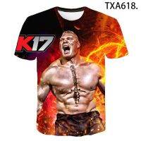 2023 NEWWWE เสื้อยืดแฟชั่นฤดูร้อนแขนสั้น3D พิมพ์เสื้อยืดโลกมวยปล้ำความบันเทิงตลกท็อปส์ลำลอง U Nisex เสื้อผ้า