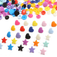 25sets Star Shaped T5 Plastic Snap Button Fastener Press Buttons For Baby Clothes Clips Buttons Garment Accessories