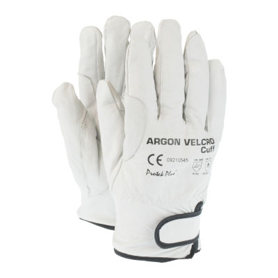 ARGON VELCRO CUFF GLOVE ถุงมืออาร์กอนงานเชื่อม กันความร้อน หนังแกะ - Spatter , TACTool