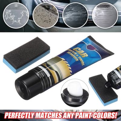 hot【DT】 120ml Car Scratch Remover Repair Maintenance Polishing Wax With Sponge Set Paint Compound Accessories