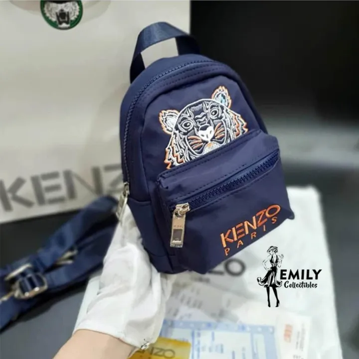 Ongewijzigd cafe werkzaamheid Tas Fashion Branded ORIGINAL 100% Kenzo Tiger Mini Backpack Navy Blue |  Lazada Indonesia