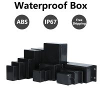 ABS Waterproof Box Electronic Safe Case Plastic Boxes Black Wire Junction Box Plastic Organizer IP67 Waterproof Enclosure