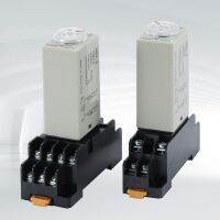 1Pc H3y-2เปิดรีเลย์จับเวลา1-30วินาที/นาที Dpdt 8พินพร้อมฐานลูกบิดหมุน12vdc/24vdc/110vac/220vac