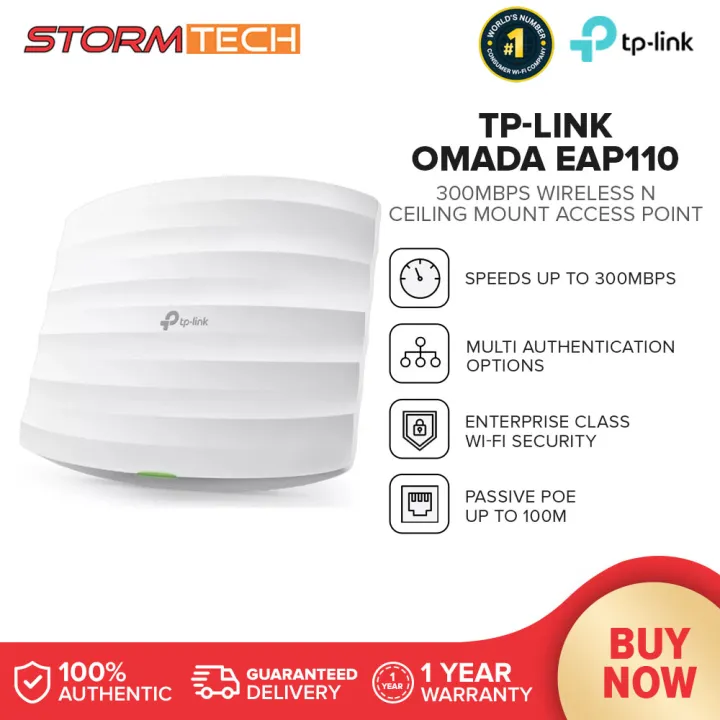 Tp Link Omada Eap110 300mbps Wireless N Ceiling Mount Access Point Wifi