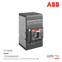 ABB เบรกเกอร์ MCCB Tmax XT1N 160 TMD 25-450 3p F F 36kA