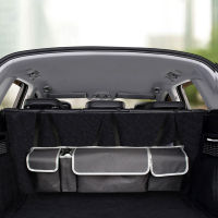 Multi-Use Car Backseat Storage Box Trunk Organizer High Capacity Accessories Cloth Car Interior Back Seat Organizers Basket