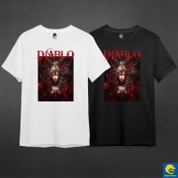 เสื้อยืดเกมเมอร์ แขนสั้น คอกลม ลาย ปีศาจสาว Diablo ผ้า Cotton 100% เกรดพรีเมี่ยม แบรนด์ Glisten Game