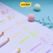 Bút lông 20 màu Pastel Washable Fiber Pen Thiên Long Colokit SWM-C008