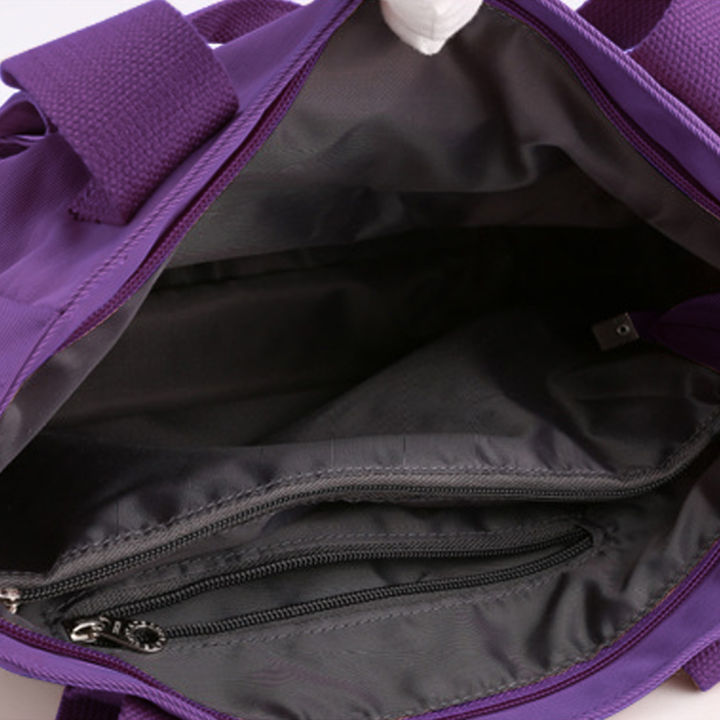 กระเป๋าพาดลำตัวไนลอนแฟชั่นบรรจุของได้มากถุงช้อปปิ้งกระเป๋าหลายใบสำหรับใส่ทำงาน
