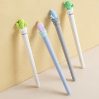 24PcsBulk Korean Funny Cute Stationery Cactus Pens Kawaii Office School Blue Ink Roller Ball Cool Stuff Item Kawai Thing Goods