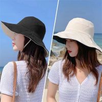 {You have a hat} หมวกปีกรอบพับได้สองด้านสำหรับผู้หญิงหญิงสาวฤดูร้อนหมวกปีกกว้างป้องกันรังสียูวีกะบังหน้าหมวกกันแดดหมวกชาวประมงหมวกหมวกตกปลาชายหาด