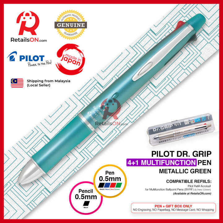 Pilot Dr. Grip Multifunction Pen with Pencil (4+1) 0.5mm (EF