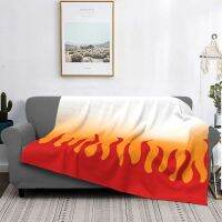 Demon Slayer Kyojuro Rengoku Haori Pattern Throw Blanket For Sofa Quality Fleece Blanket Throw Amazing Gifts